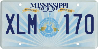 MS license plate XLM170