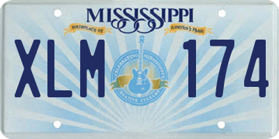 MS license plate XLM174