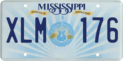 MS license plate XLM176