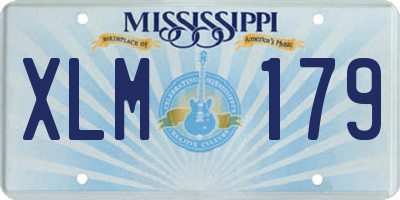 MS license plate XLM179