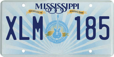 MS license plate XLM185