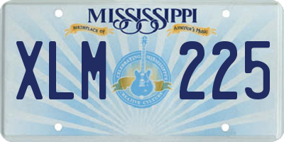 MS license plate XLM225