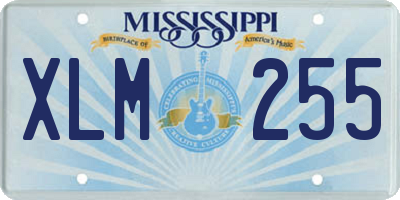 MS license plate XLM255