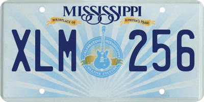 MS license plate XLM256