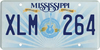 MS license plate XLM264