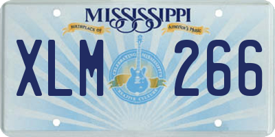 MS license plate XLM266