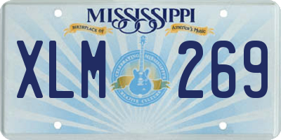 MS license plate XLM269