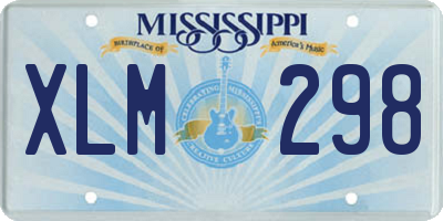 MS license plate XLM298