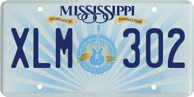 MS license plate XLM302