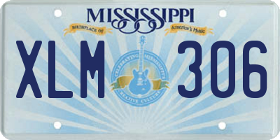 MS license plate XLM306
