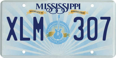 MS license plate XLM307