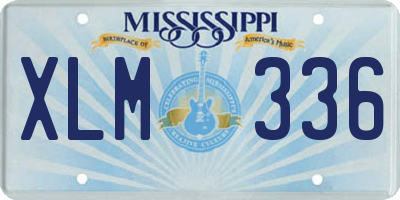 MS license plate XLM336