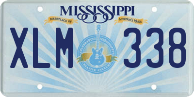 MS license plate XLM338