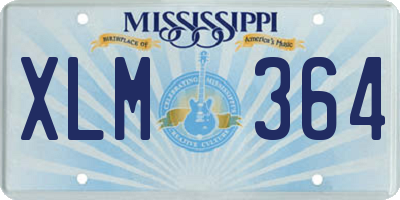 MS license plate XLM364