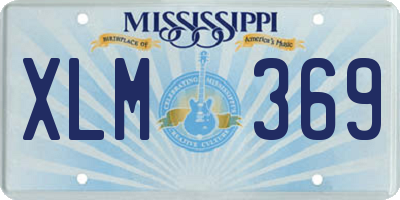 MS license plate XLM369