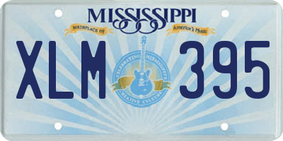 MS license plate XLM395