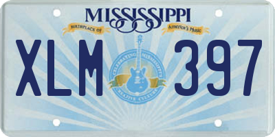 MS license plate XLM397