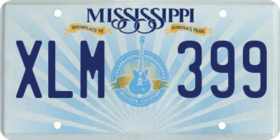MS license plate XLM399
