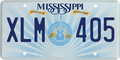 MS license plate XLM405