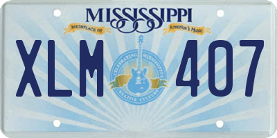 MS license plate XLM407