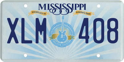 MS license plate XLM408