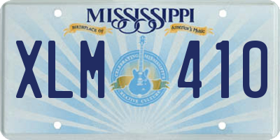 MS license plate XLM410