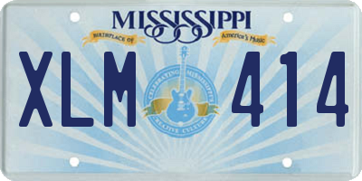 MS license plate XLM414