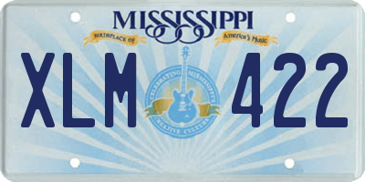 MS license plate XLM422
