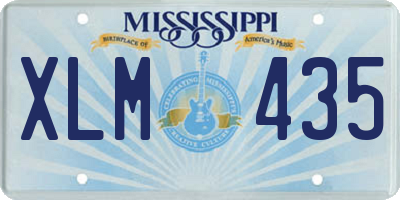 MS license plate XLM435