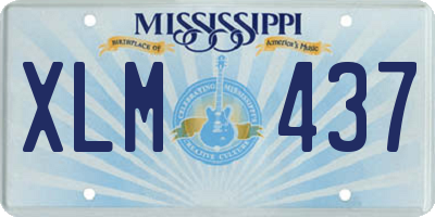 MS license plate XLM437