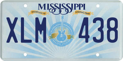 MS license plate XLM438