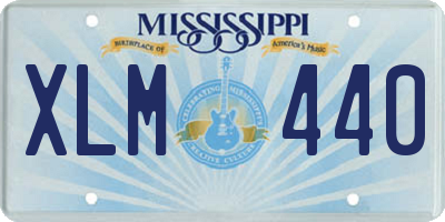 MS license plate XLM440
