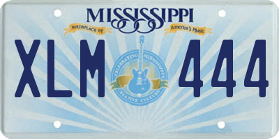 MS license plate XLM444