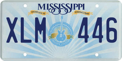 MS license plate XLM446