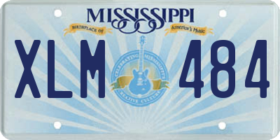 MS license plate XLM484