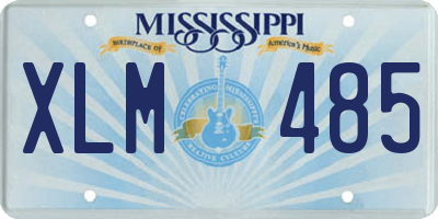 MS license plate XLM485