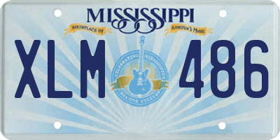 MS license plate XLM486