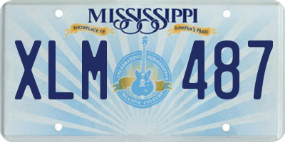 MS license plate XLM487