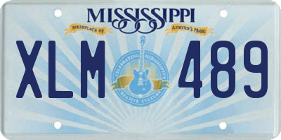 MS license plate XLM489