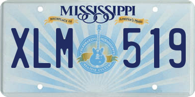 MS license plate XLM519