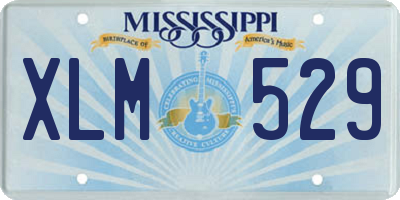 MS license plate XLM529