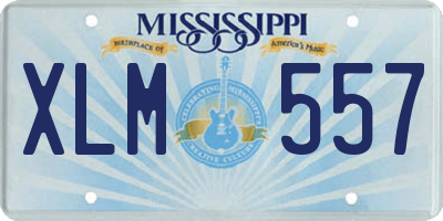 MS license plate XLM557