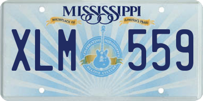 MS license plate XLM559