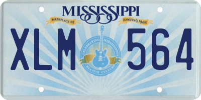 MS license plate XLM564