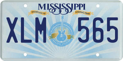 MS license plate XLM565