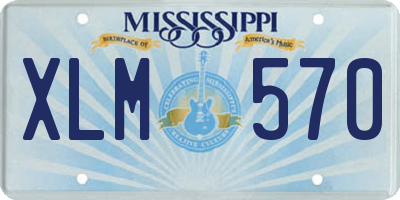 MS license plate XLM570