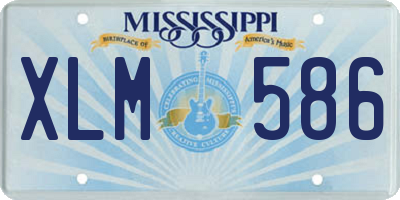 MS license plate XLM586