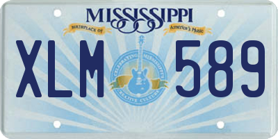 MS license plate XLM589