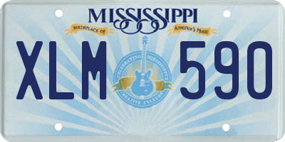 MS license plate XLM590