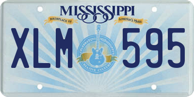 MS license plate XLM595